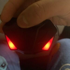 Black Gaming Mouse with Red LED Lights